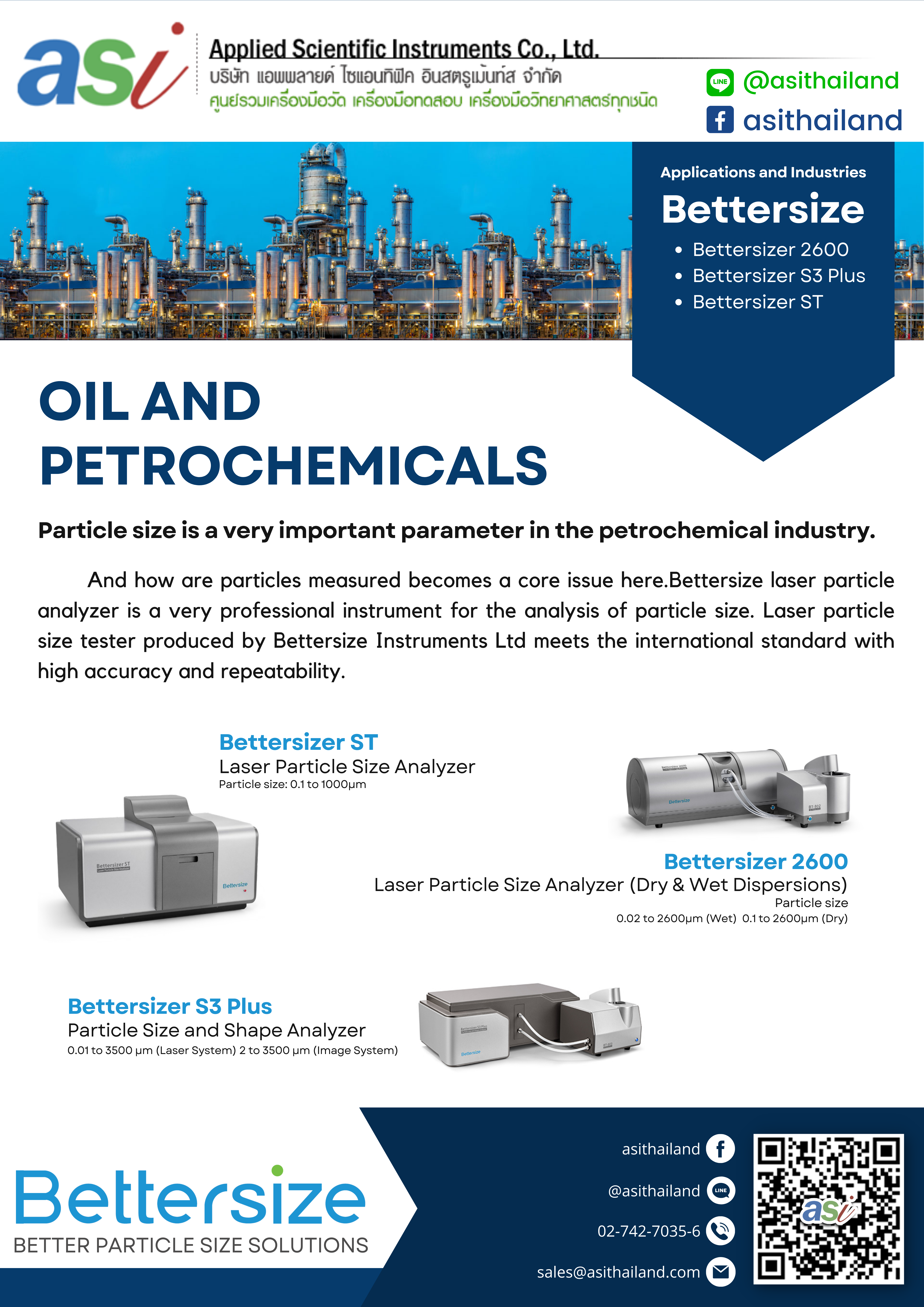 Applications and Industries : Oil and Petrochemicals