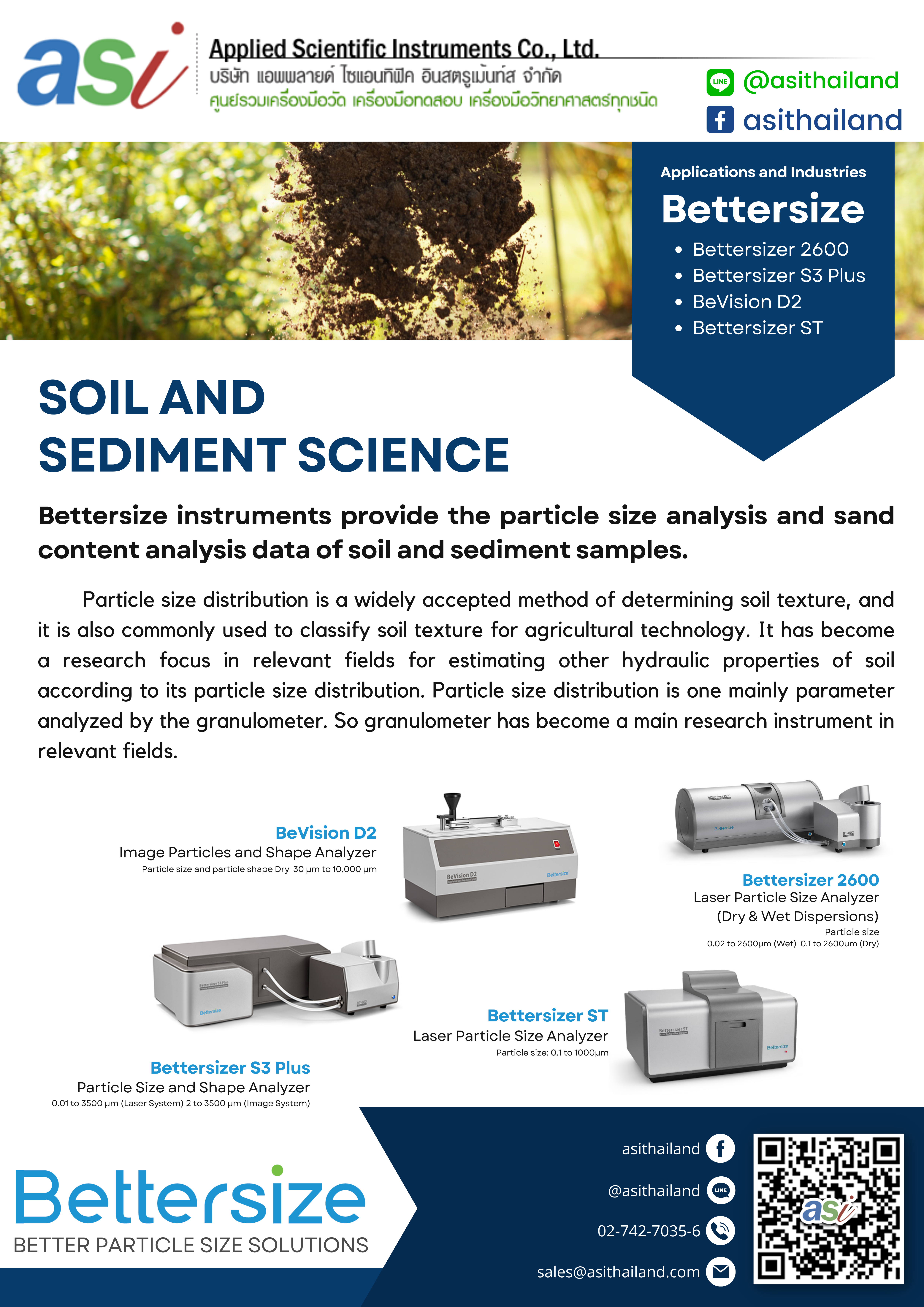 Applications and Industries : Soil and Sediment Science