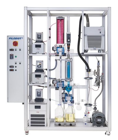 Wiped-film evaporator for short-path and molecular distillation